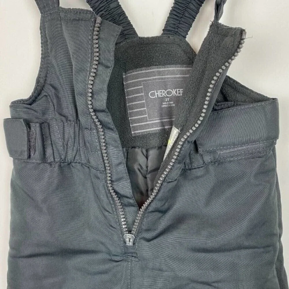 Cherokee Winter Snow Bib kids Size 2T Black